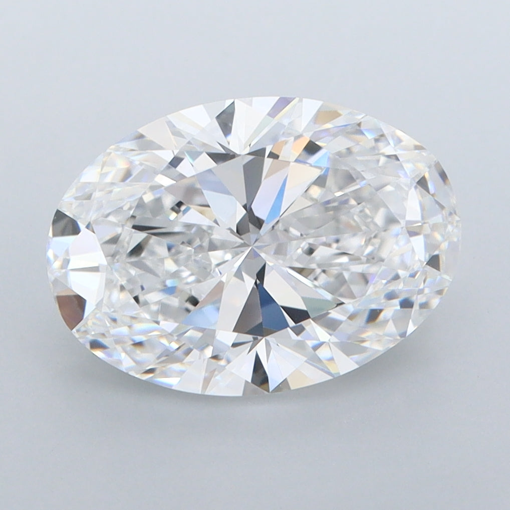 3.11 Carat Oval Shaped, Ideal Cut, D Color, FL Clarity, IGI Certified Lab Grown Diamond