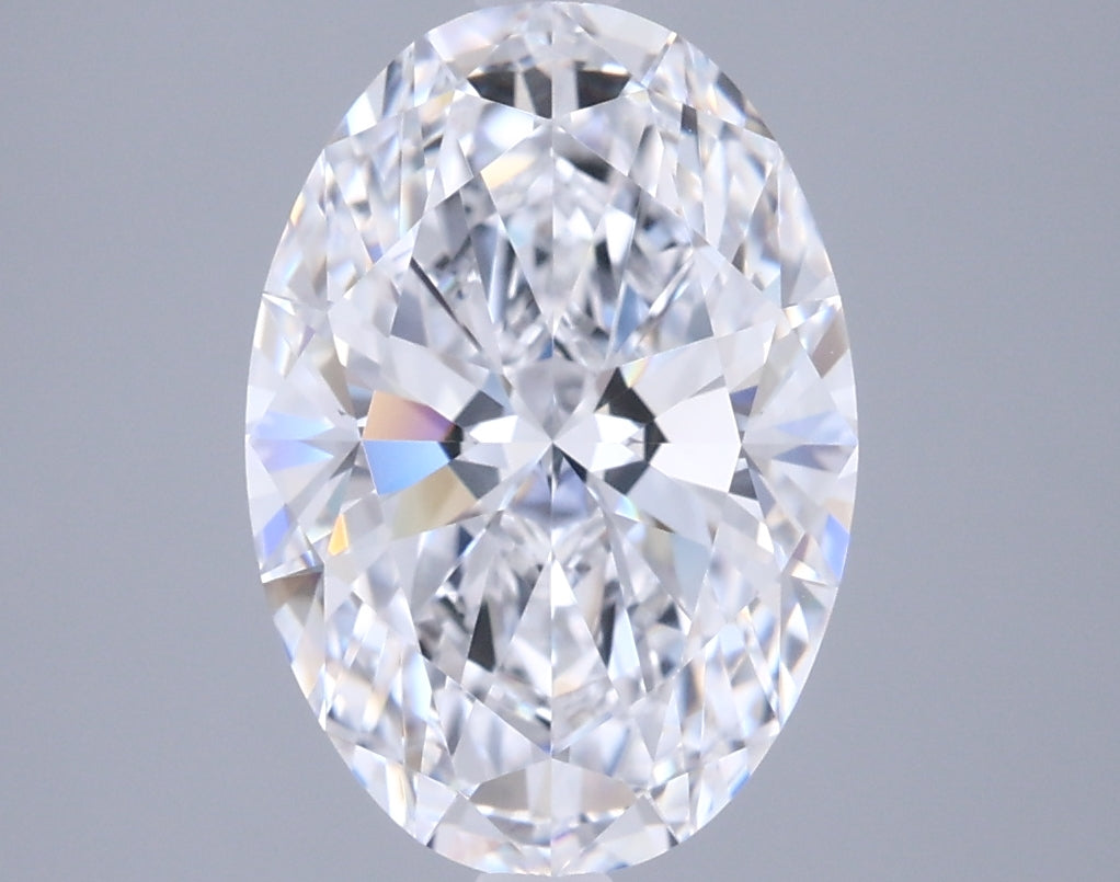 2.99 Carat Oval Shaped, Ideal Cut, D Color, FL Clarity, IGI Certified Lab Grown Diamond