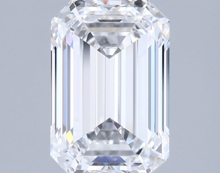 2.11 Carat Emerald Shaped, Ideal Cut, D Color, FL Clarity, IGI Certified Lab Grown Diamond