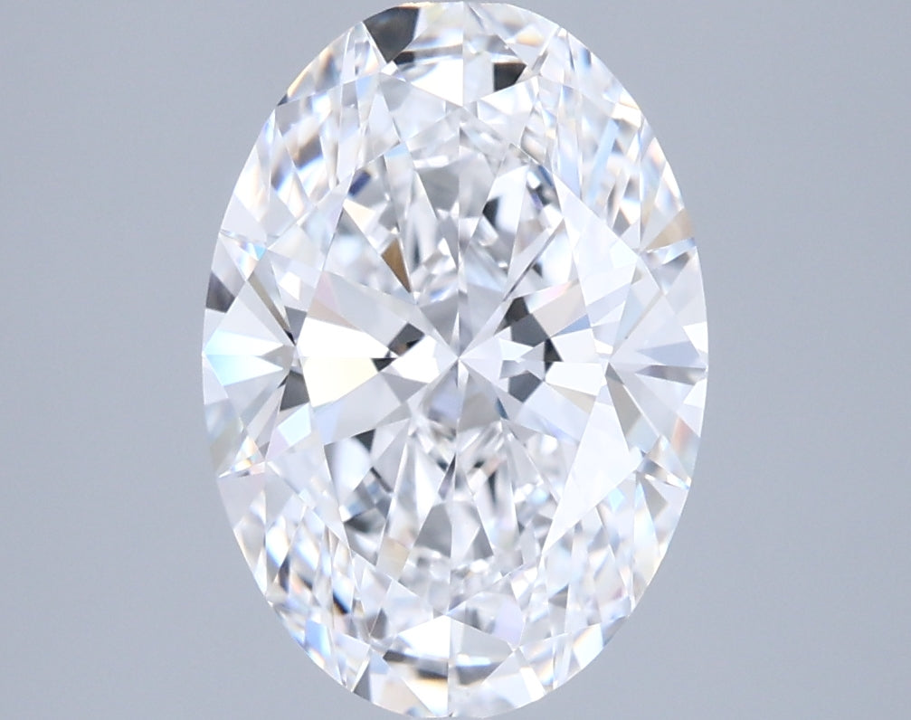 2.74 Carat Oval Shaped, Ideal Cut, D Color, FL Clarity, IGI Certified Lab Grown Diamond