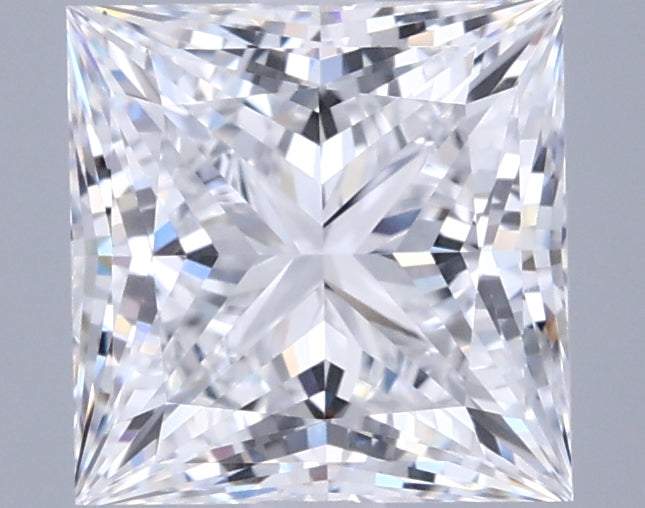 2.25 Carat Princess Shaped, Ideal Cut, D Color, VVS1 Clarity, IGI Certified Lab Grown Diamond