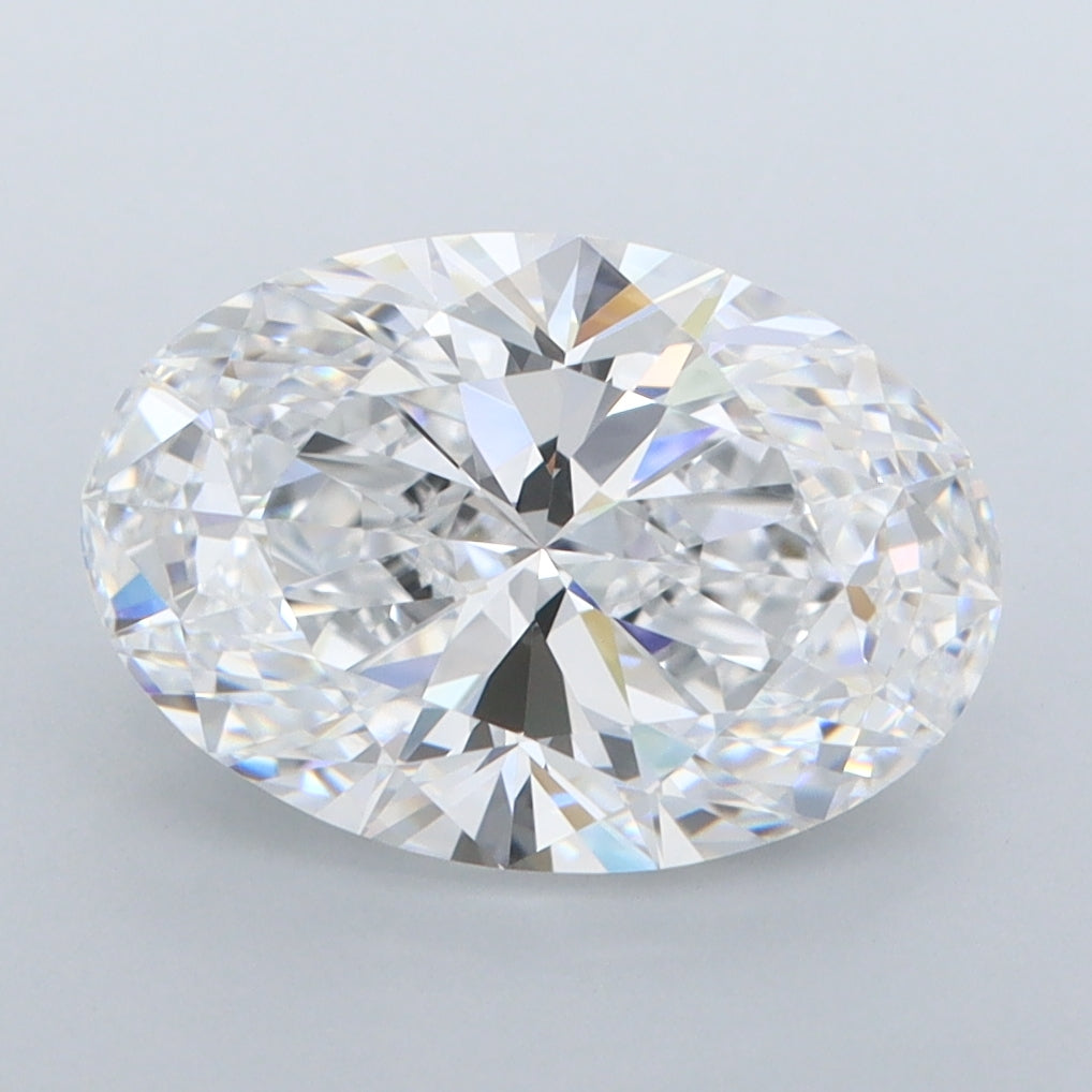3.32 Carat Oval Shaped, Ideal Cut, D Color, FL Clarity, IGI Certified Lab Grown Diamond