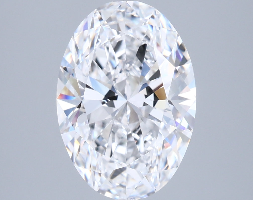 2.84 Carat Oval Shaped, Ideal Cut, D Color, FL Clarity, IGI Certified Lab Grown Diamond