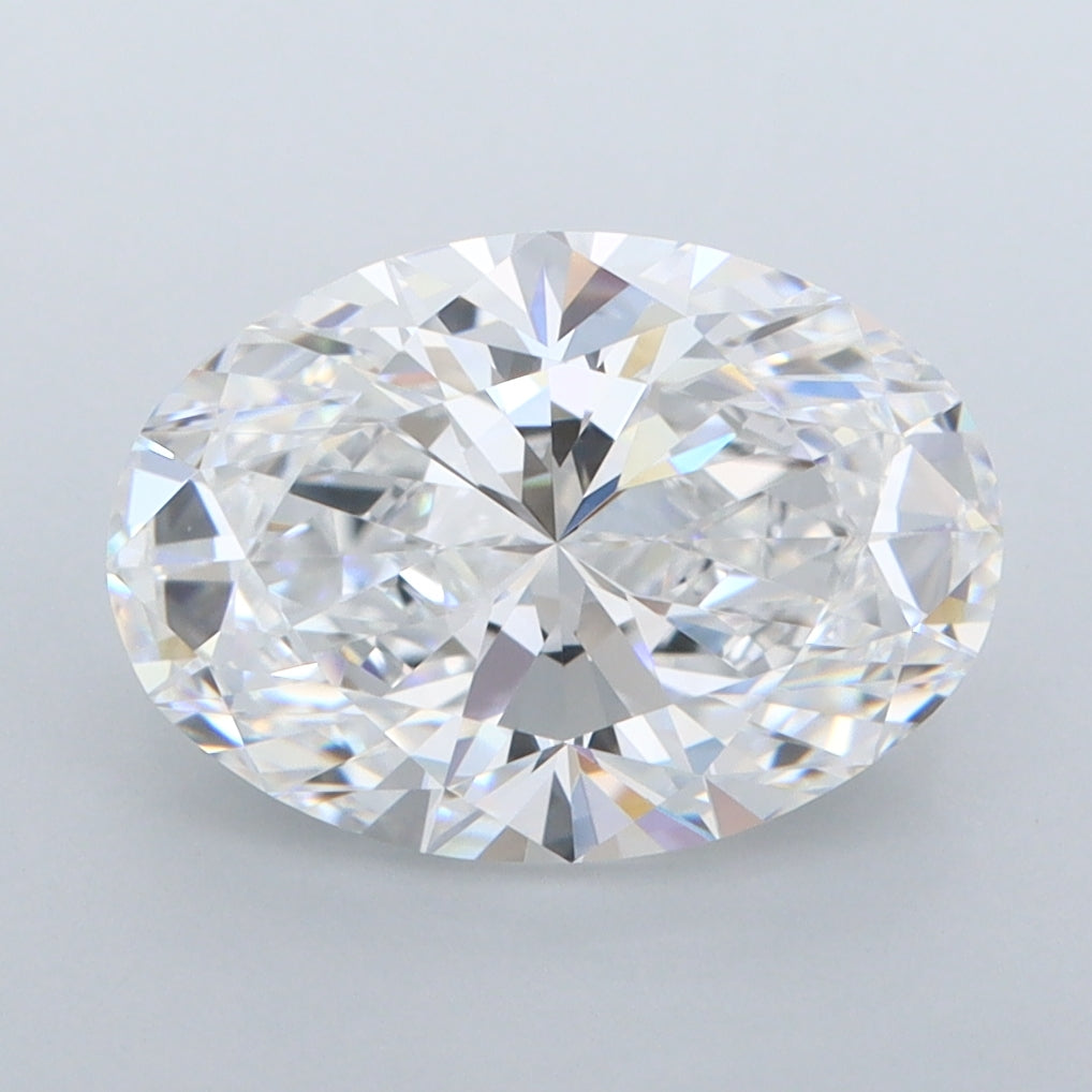 3.16 Carat Oval Shaped, Ideal Cut, D Color, FL Clarity, IGI Certified Lab Grown Diamond
