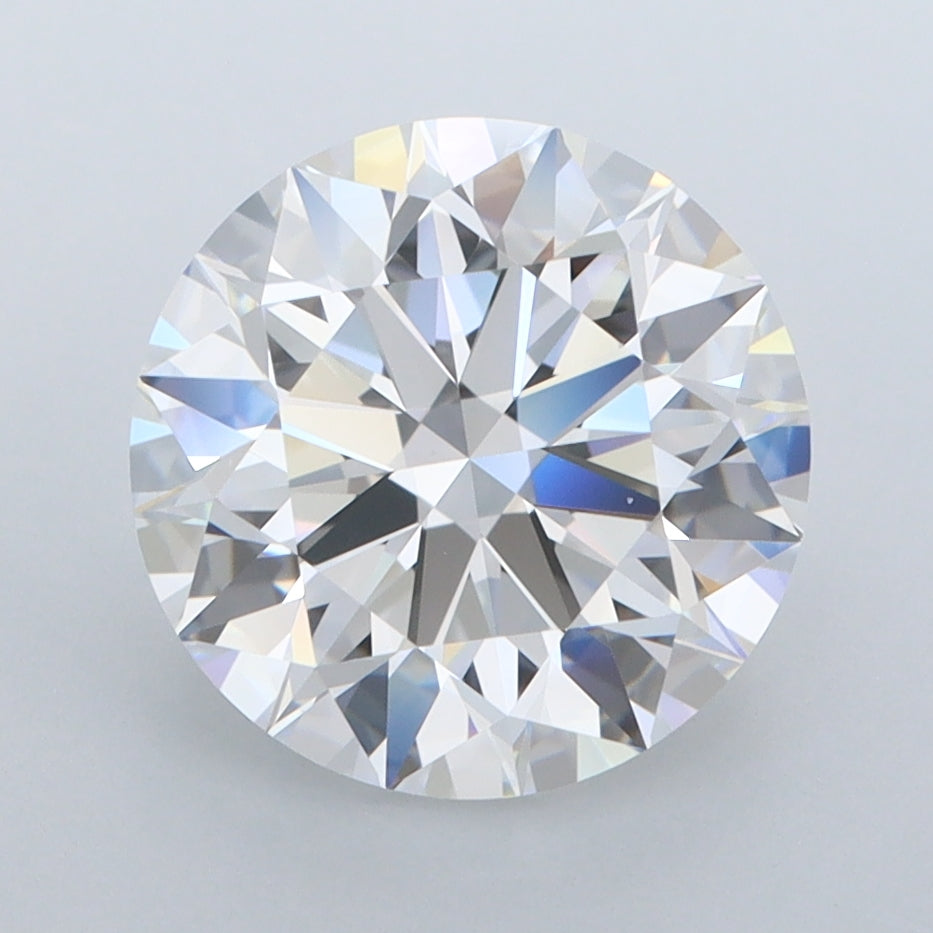 3.36 Carat Round Shaped, Ideal Cut, D Color, FL Clarity, IGI Certified Lab Grown Diamond