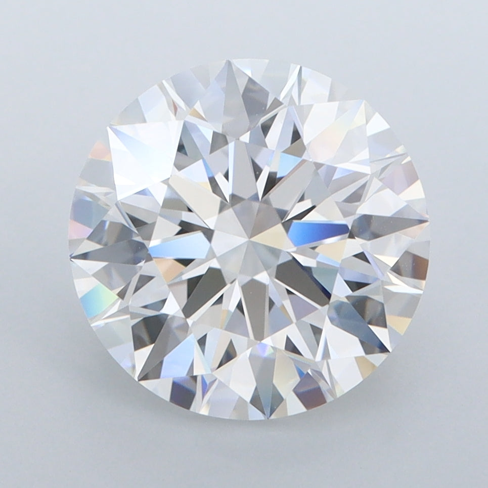 3.78 Carat Round Shaped, Ideal Cut, D Color, FL Clarity, IGI Certified Lab Grown Diamond