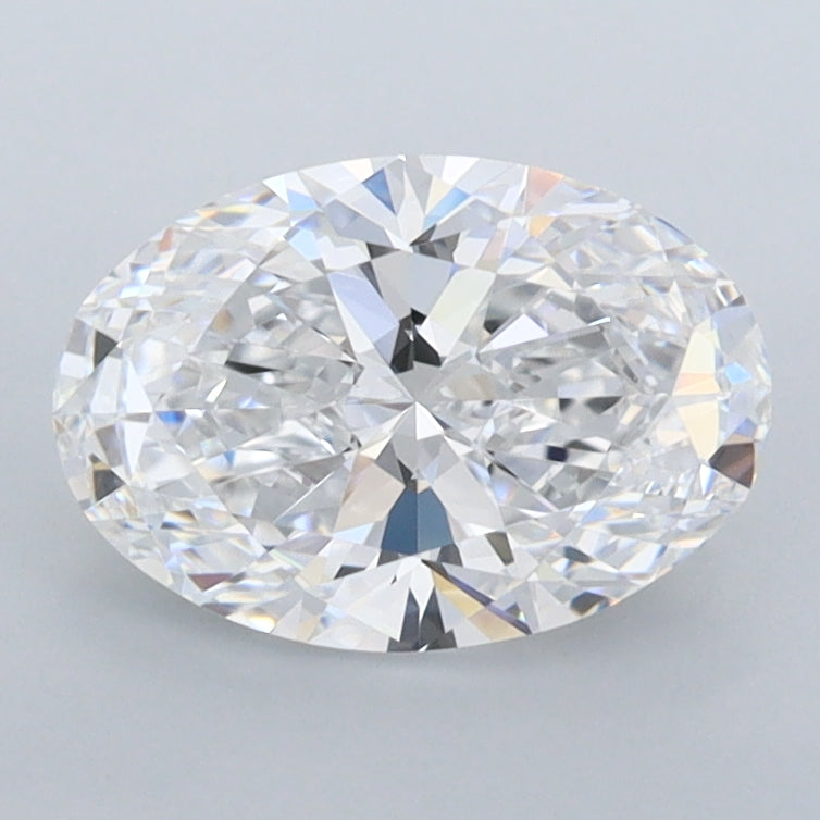 1.50 Carat Oval Shaped, Ideal Cut, D Color, FL Clarity, IGI Certified Lab Grown Diamond