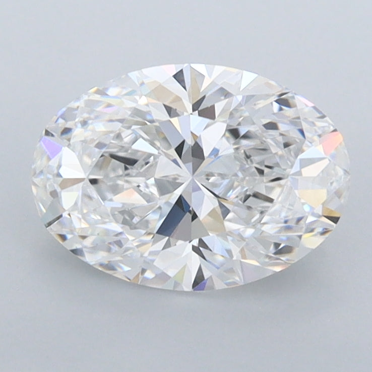 1.41 Carat Oval Shaped, Ideal Cut, D Color, FL Clarity, IGI Certified Lab Grown Diamond