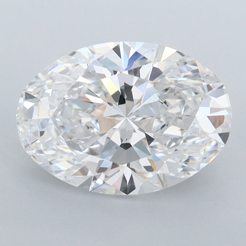 1.87 Carat Oval Shaped, Ideal Cut, D Color, FL Clarity, IGI Certified Lab Grown Diamond