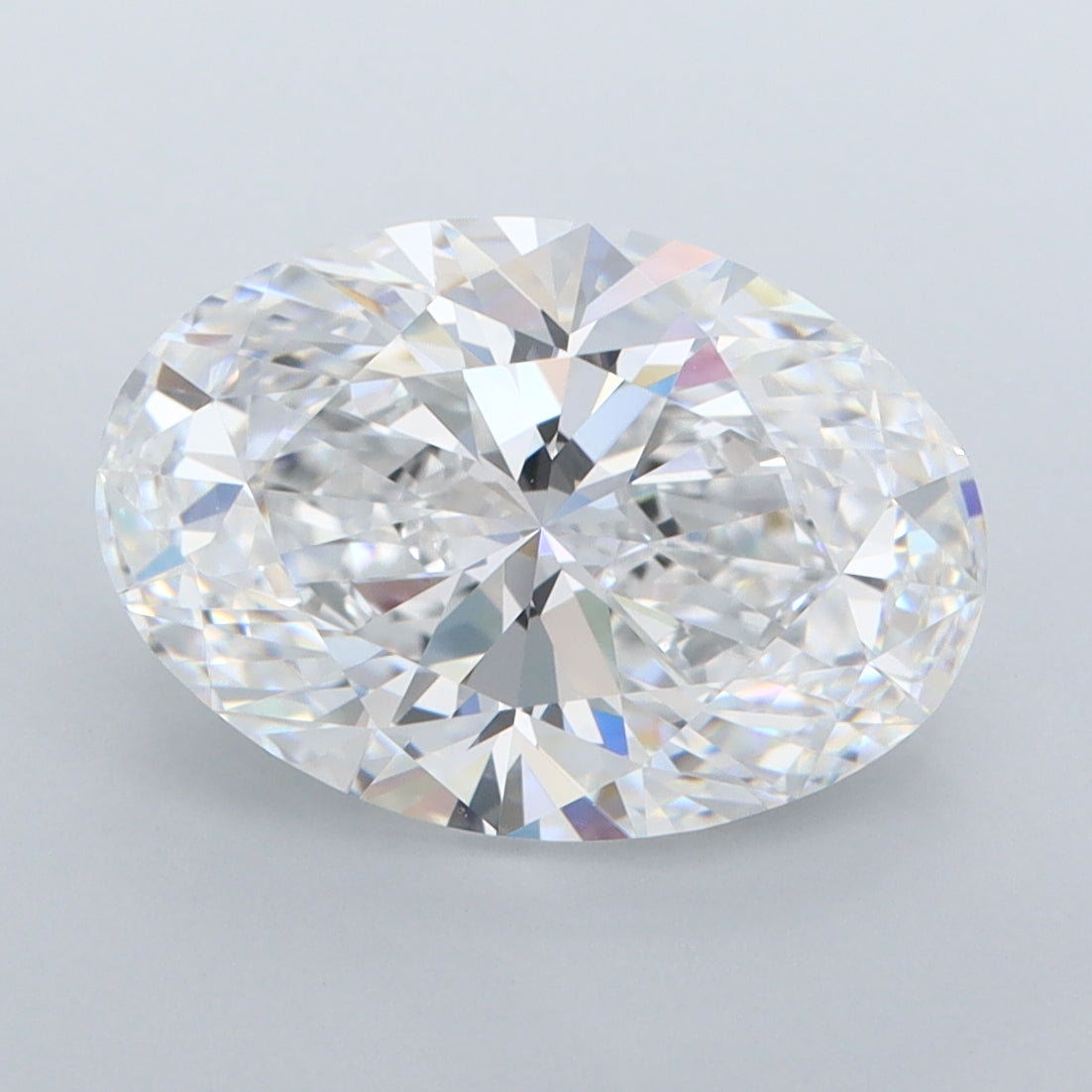3.89 Carat Oval Shaped, Ideal Cut, D Color, FL Clarity, IGI Certified Lab Grown Diamond