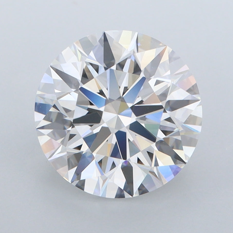 2.90 Carat Round Shaped, Ideal Cut, D Color, FL Clarity, IGI Certified Lab Grown Diamond