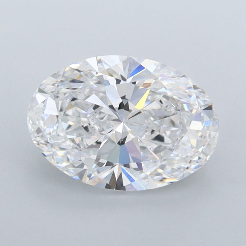 1.51 Carat Oval Shaped, Ideal Cut, D Color, FL Clarity, IGI Certified Lab Grown Diamond