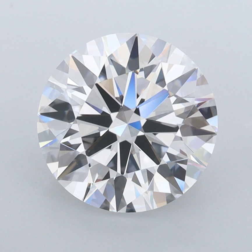 2.41 Carat Round Shaped, Ideal Cut, D Color, FL Clarity, IGI Certified Lab Grown Diamond