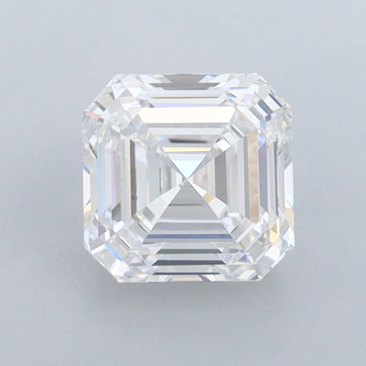 1.09 Carat Asscher Shaped, Ideal Cut, D Color, FL Clarity, IGI Certified Lab Grown Diamond