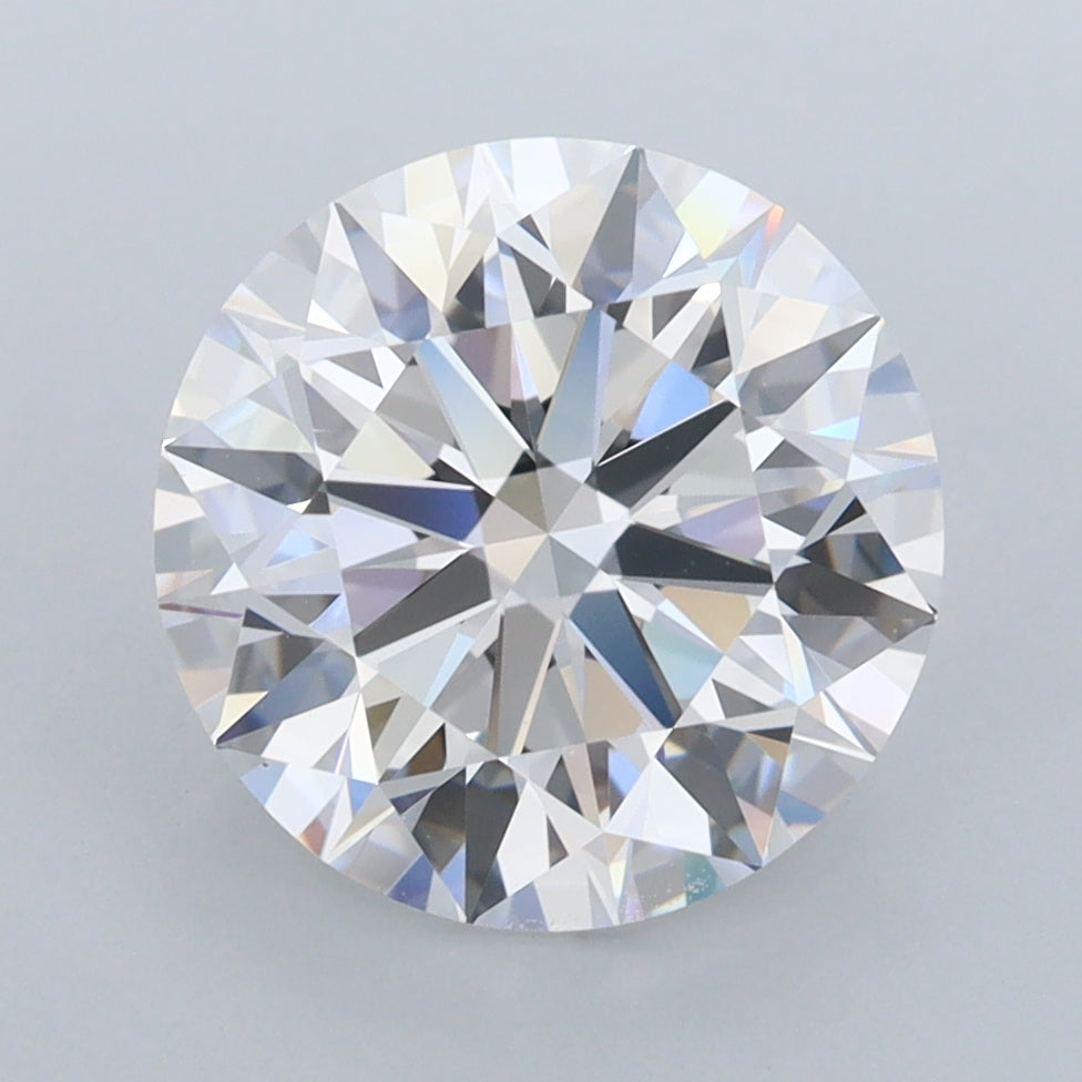 3.82 Carat Round Shaped, Ideal Cut, D Color, FL Clarity, IGI Certified Lab Grown Diamond
