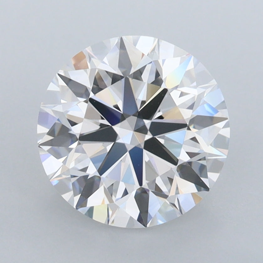 2.46 Carat Round Shaped, Ideal Cut, D Color, FL Clarity, IGI Certified Lab Grown Diamond