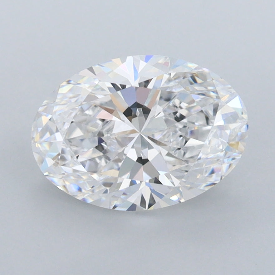 1.99 Carat Oval Shaped, Excellent Cut, D Color, FL Clarity, IGI Certified Lab Grown Diamond