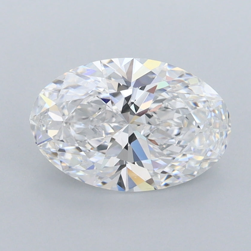 1.44 Carat Oval Shaped, Excellent Cut, D Color, FL Clarity, IGI Certified Lab Grown Diamond
