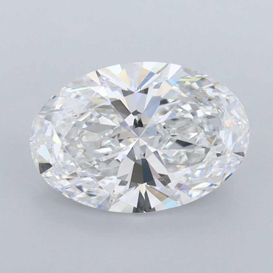 1.81 Carat Oval Shaped, Ideal Cut, D Color, FL Clarity, IGI Certified Lab Grown Diamond