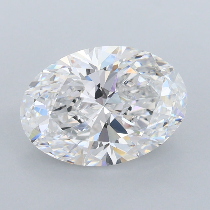 1.92 Carat Oval Shaped, Ideal Cut, E Color, FL Clarity, IGI Certified Lab Grown Diamond