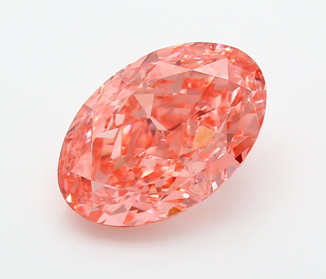7.43 Carat Oval Shaped, Excellent Cut, VVS2 Clarity, IGI Certified Lab Grown Diamond