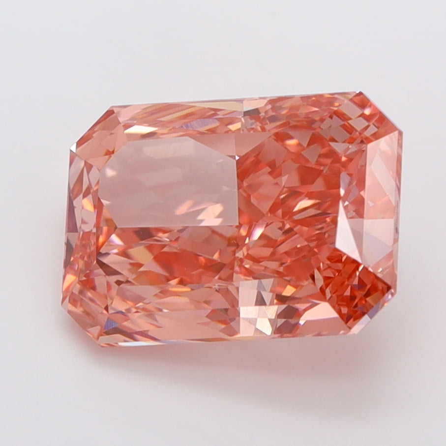 3.10 Carat Radiant Shaped, Ideal Cut, VVS2 Clarity, IGI Certified Lab Grown Diamond
