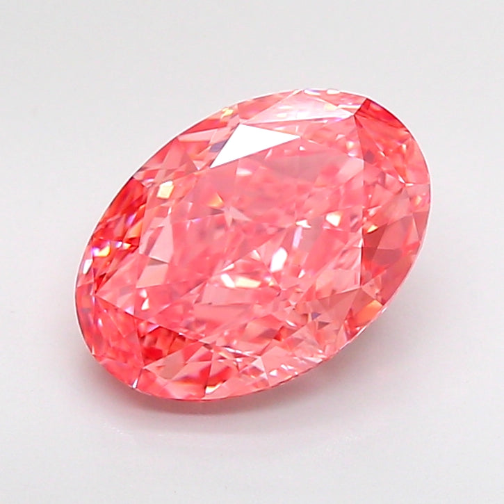 3.05 Carat Oval Shaped, Ideal Cut, VVS2 Clarity, IGI Certified Lab Grown Diamond