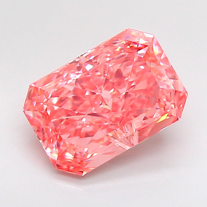 3.06 Carat Radiant Shaped, Ideal Cut, VVS2 Clarity, IGI Certified Lab Grown Diamond