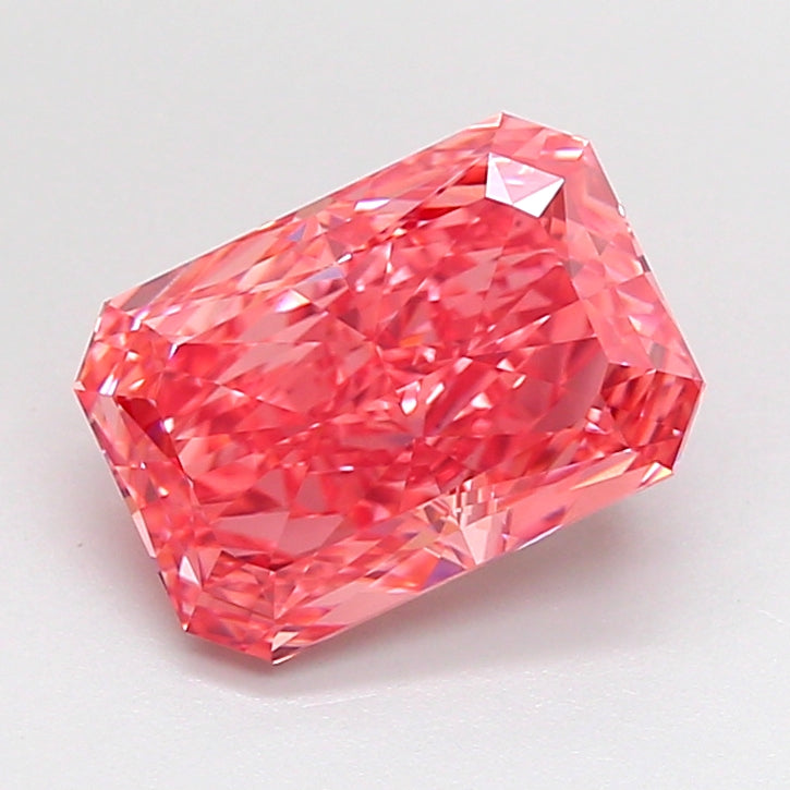 3.12 Carat Radiant Shaped, Ideal Cut, VVS2 Clarity, IGI Certified Lab Grown Diamond
