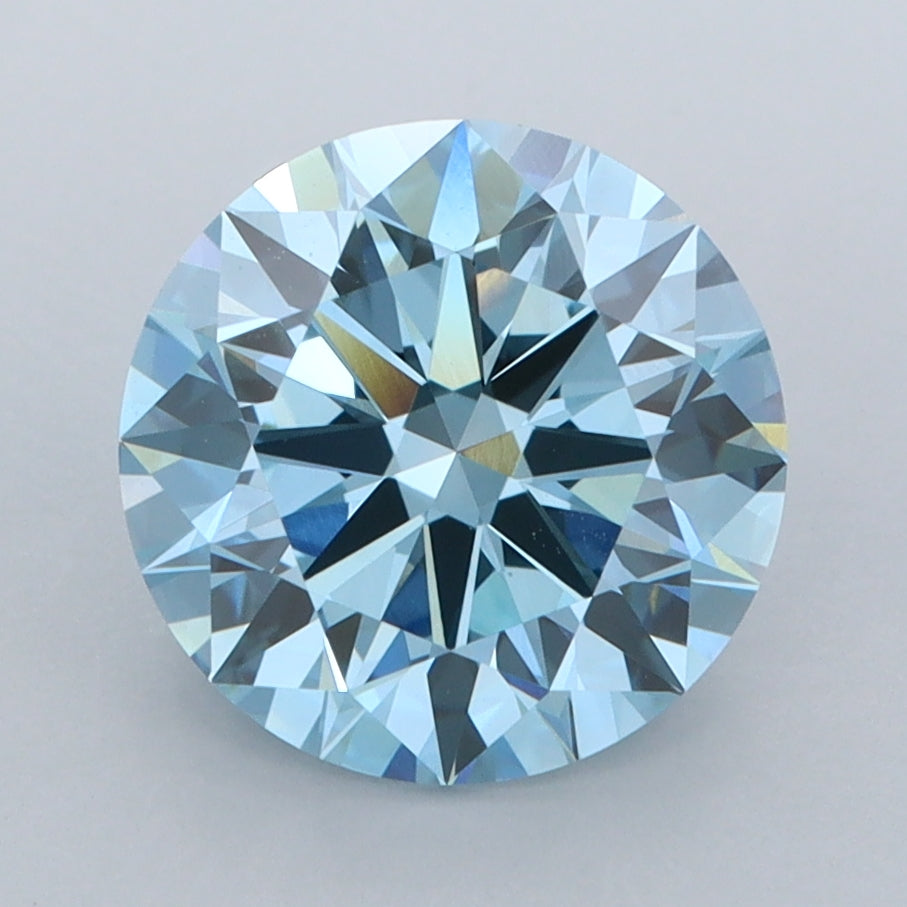 3.03 Carat Round Shaped, Ideal Cut, VVS2 Clarity, IGI Certified Lab Grown Diamond