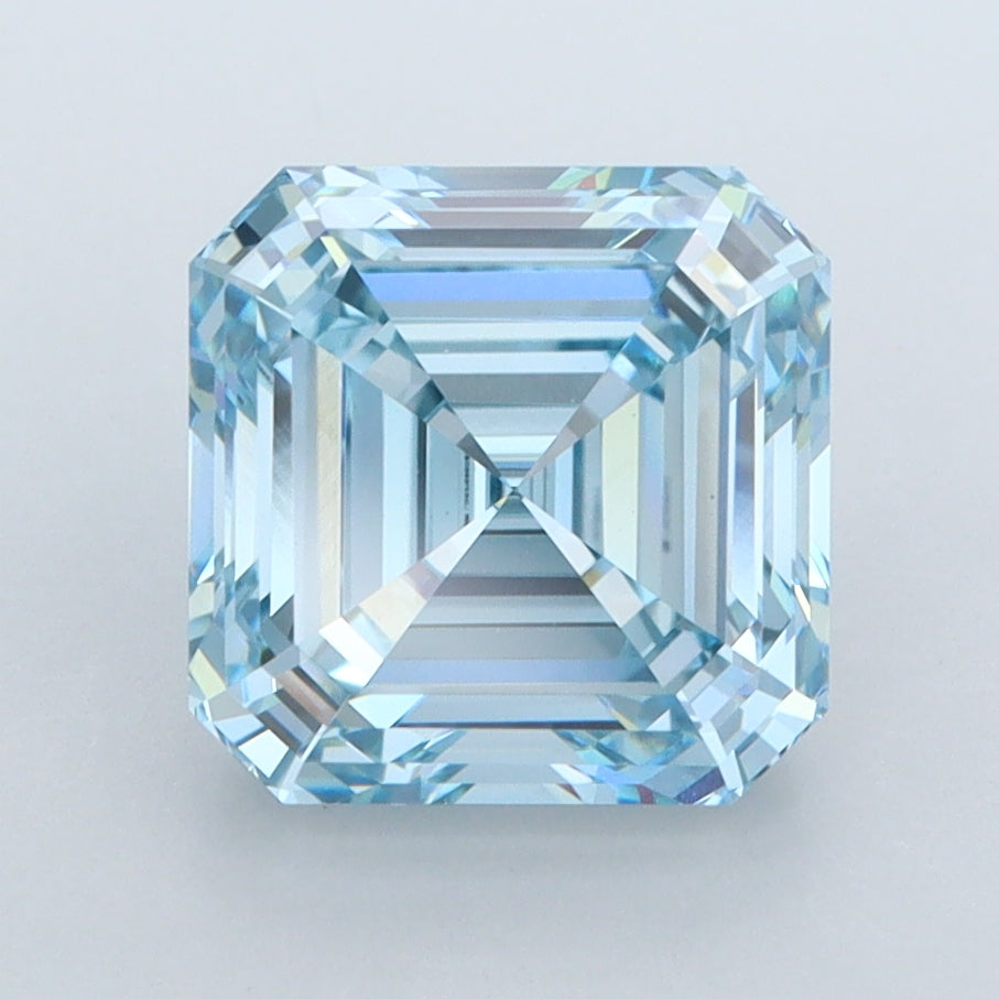 3.06 Carat Asscher Shaped, Ideal Cut, VVS2 Clarity, IGI Certified Lab Grown Diamond