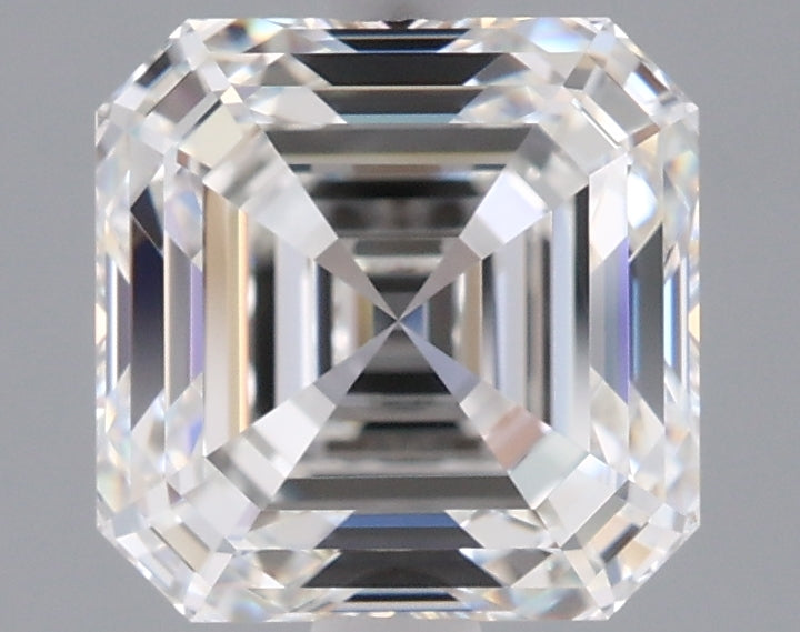 2.54 Carat Asscher Shaped, Ideal Cut, F Color, IF Clarity, IGI Certified Lab Grown Diamond