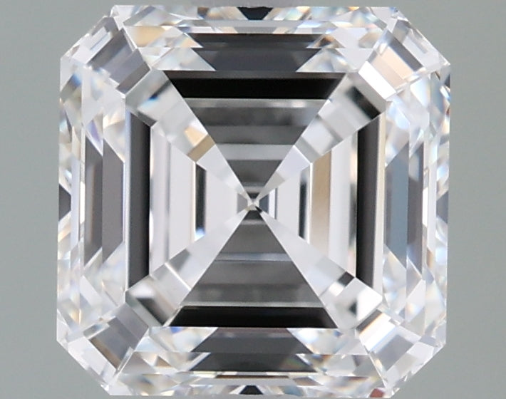 2.04 Carat Asscher Shaped, Ideal Cut, F Color, VVS2 Clarity, GIA Certified Lab Grown Diamond