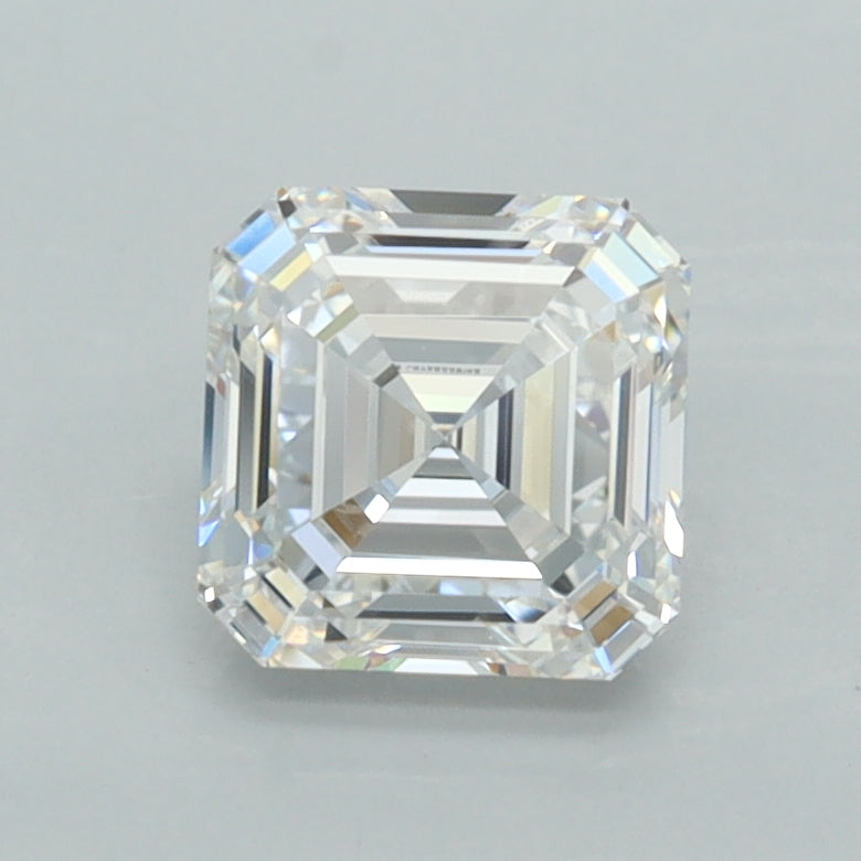 1.32 Carat Asscher Shaped, Excellent Cut, D Color, VVS2 Clarity, IGI Certified Lab Grown Diamond