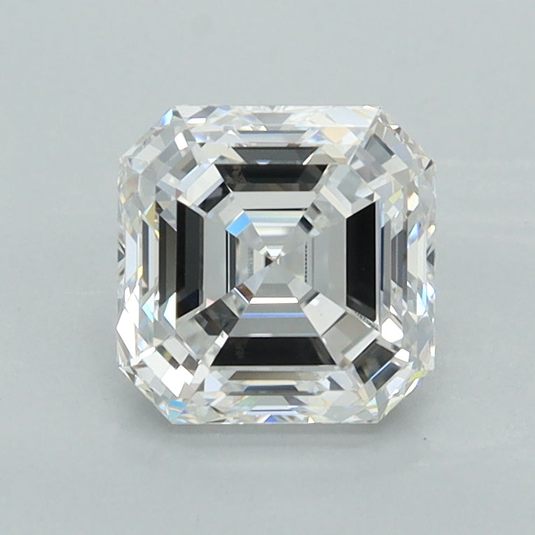 1.44 Carat Asscher Shaped, Ideal Cut, D Color, VVS2 Clarity, IGI Certified Lab Grown Diamond