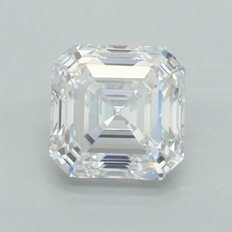1.39 Carat Asscher Shaped, Ideal Cut, D Color, VVS2 Clarity, IGI Certified Lab Grown Diamond