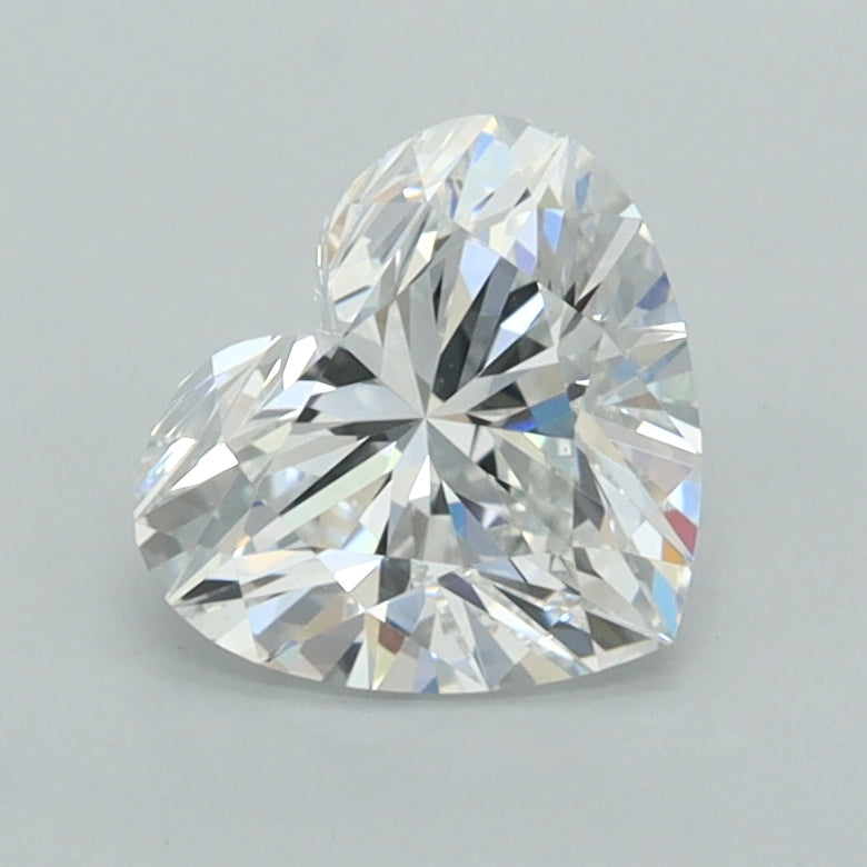 1.33 Carat Heart Shaped, Ideal Cut, E Color, VVS2 Clarity, IGI Certified Lab Grown Diamond