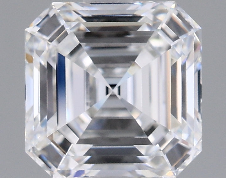 1.61 Carat Asscher Shaped, Excellent Cut, D Color, VVS2 Clarity, IGI Certified Lab Grown Diamond