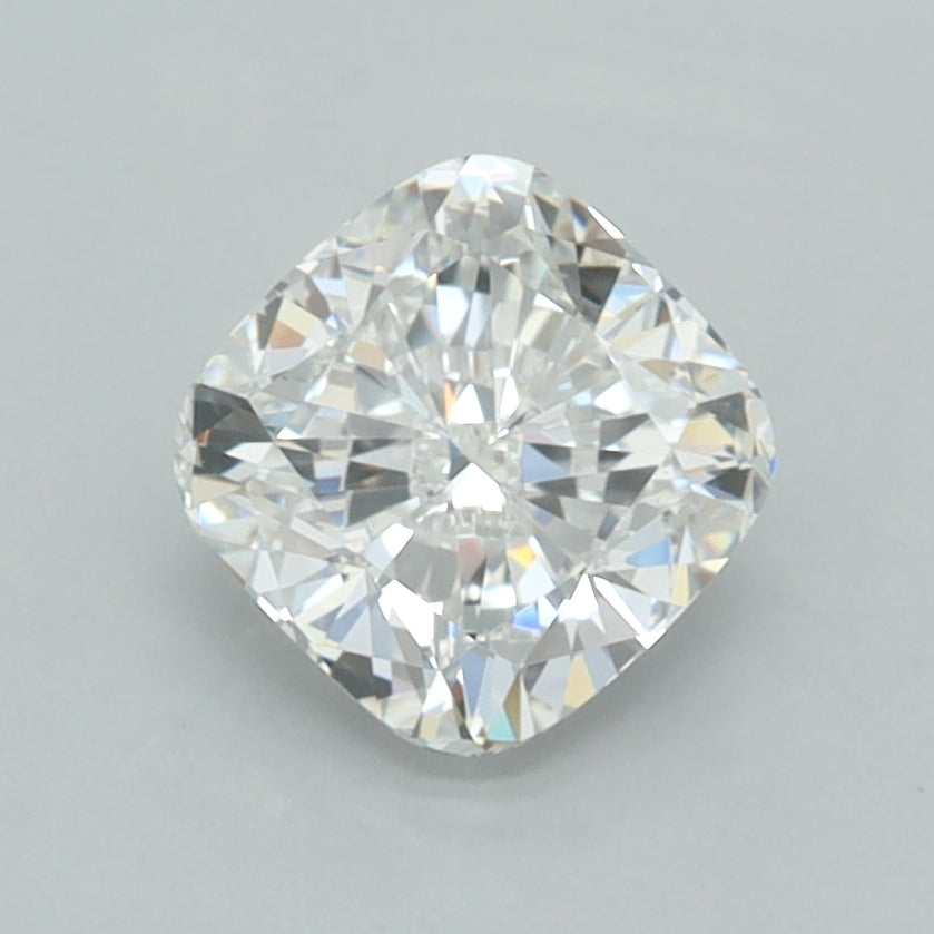 1.49 Carat Cushion Shaped, Ideal Cut, D Color, VVS2 Clarity, IGI Certified Lab Grown Diamond