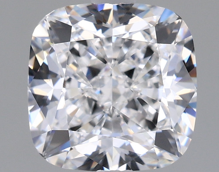 1.88 Carat Cushion Shaped, Ideal Cut, D Color, VVS2 Clarity, IGI Certified Lab Grown Diamond