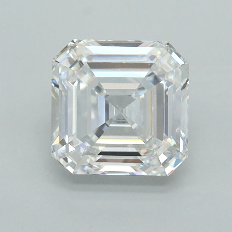 1.37 Carat Asscher Shaped, Ideal Cut, D Color, VVS2 Clarity, IGI Certified Lab Grown Diamond