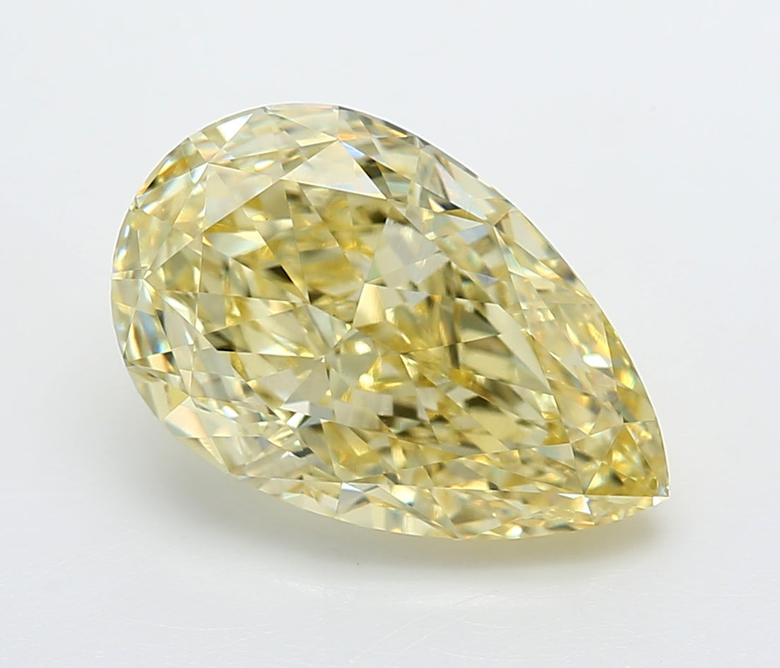 5.57 Carat Pear Shaped, Ideal Cut, VVS2 Clarity, IGI Certified Lab Grown Diamond