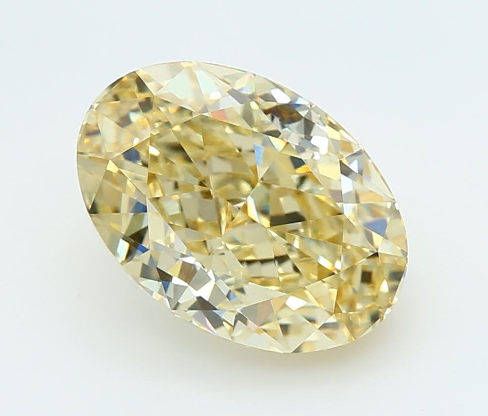 4.05 Carat Oval Shaped, Very Good Cut, VVS2 Clarity, IGI Certified Lab Grown Diamond