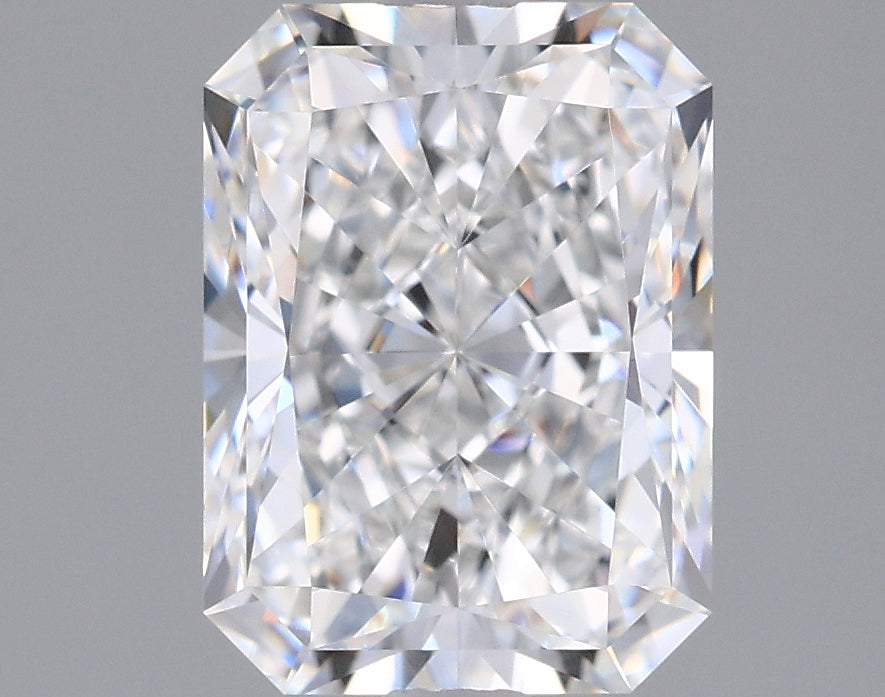 1.87 Carat Radiant Shaped, Excellent Cut, E Color, VVS2 Clarity, IGI Certified Lab Grown Diamond
