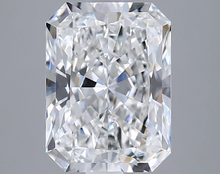 2.59 Carat Radiant Shaped, Ideal Cut, E Color, VVS2 Clarity, GIA Certified Lab Grown Diamond