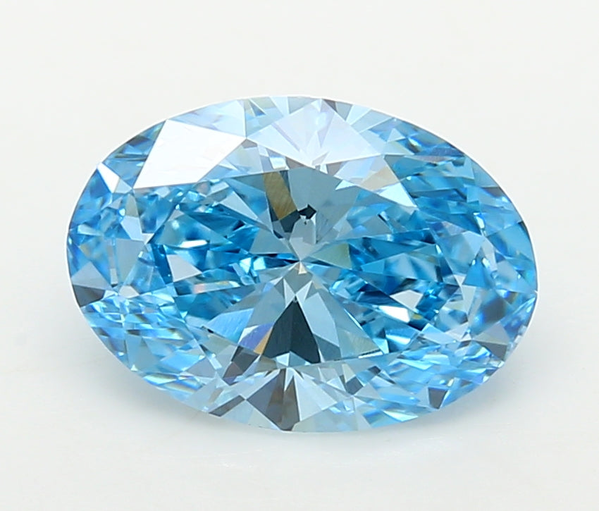 2.43 Carat Oval Shaped, Ideal Cut, VVS2 Clarity, IGI Certified Lab Grown Diamond