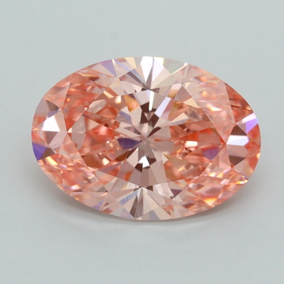 2.54 Carat Oval Shaped, Ideal Cut, VVS2 Clarity, IGI Certified Lab Grown Diamond
