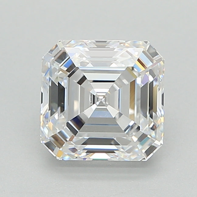 2.02 Carat Asscher Shaped, Ideal Cut, D Color, VVS1 Clarity, IGI Certified Lab Grown Diamond