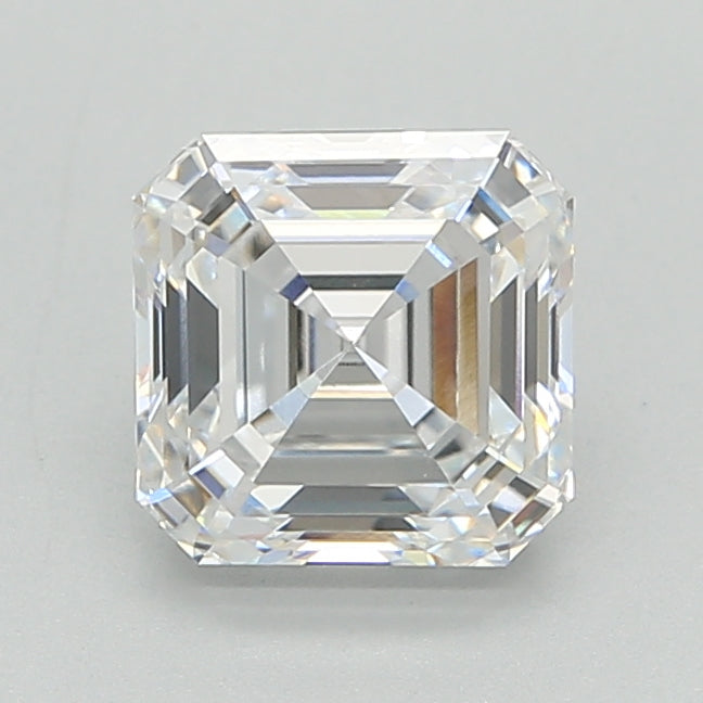 2.03 Carat Asscher Shaped, Ideal Cut, D Color, VVS1 Clarity, IGI Certified Lab Grown Diamond