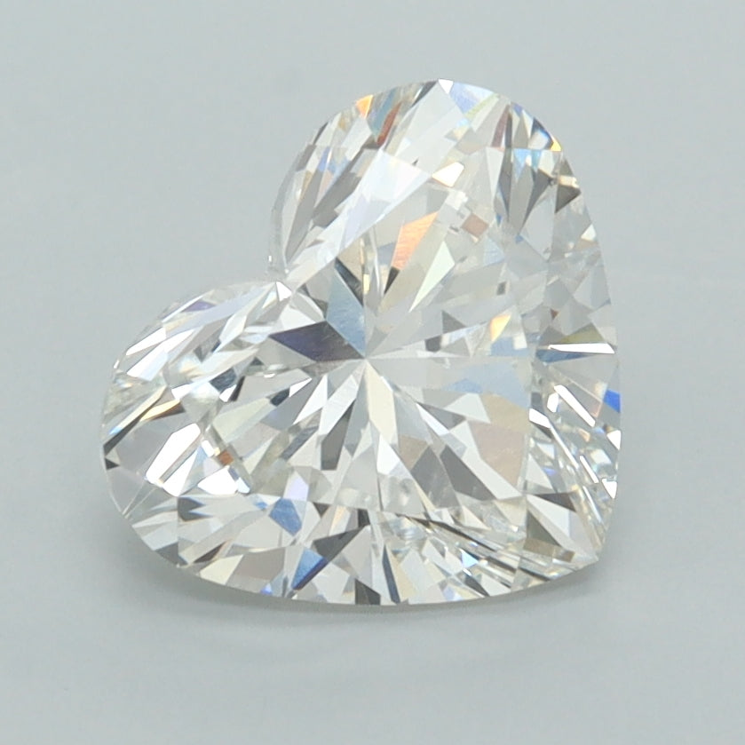 2.00 Carat Heart Shaped, Excellent Cut, G Color, VVS1 Clarity, IGI Certified Lab Grown Diamond